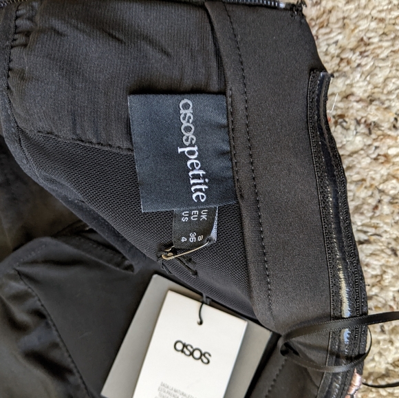 ASOS Petite Strapless Jaquard Mini Dress - Picture 5 of 5